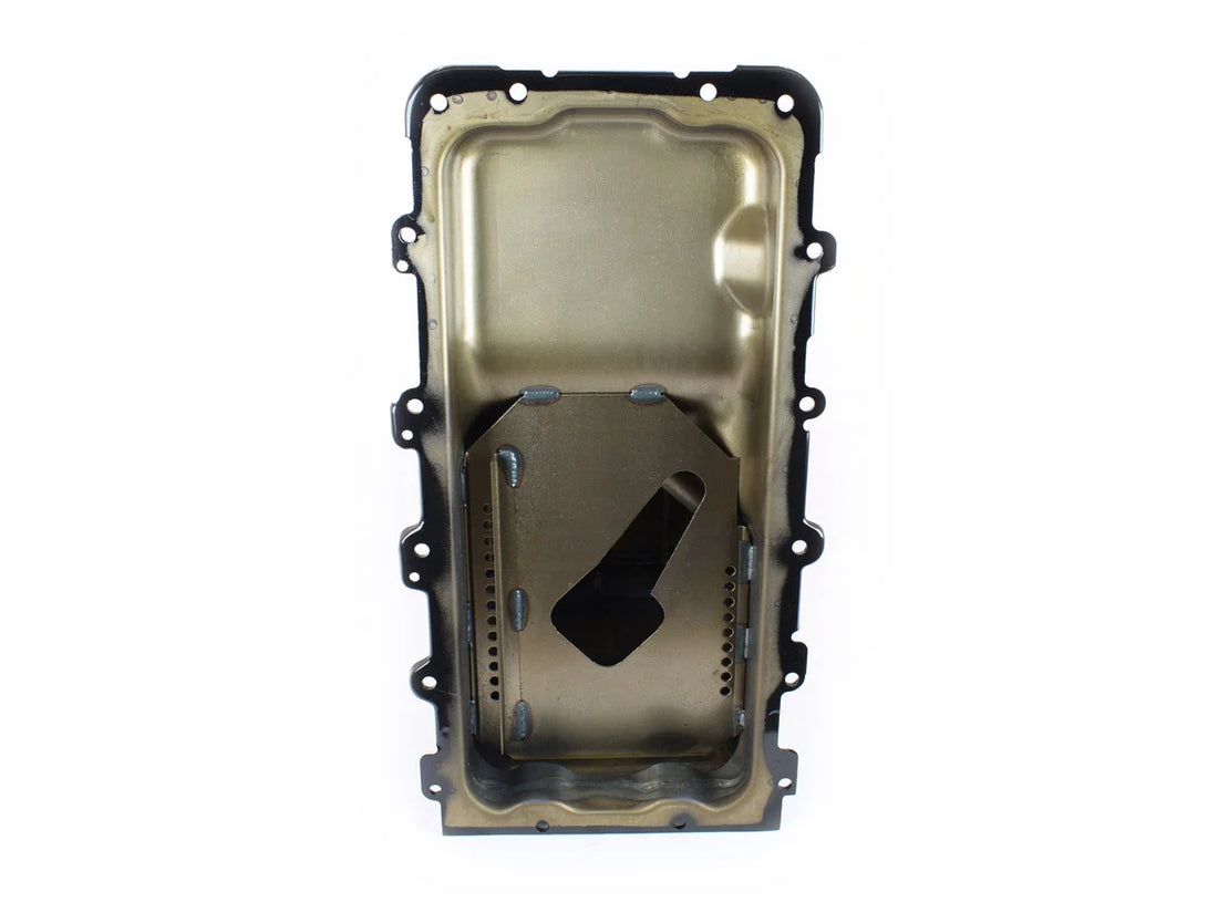 Canton Canton 16-780 Oil Pan 4.6L 5.4L Modular Ford Rear Sump Truck Oil Pan Black 16-780 - Installation View