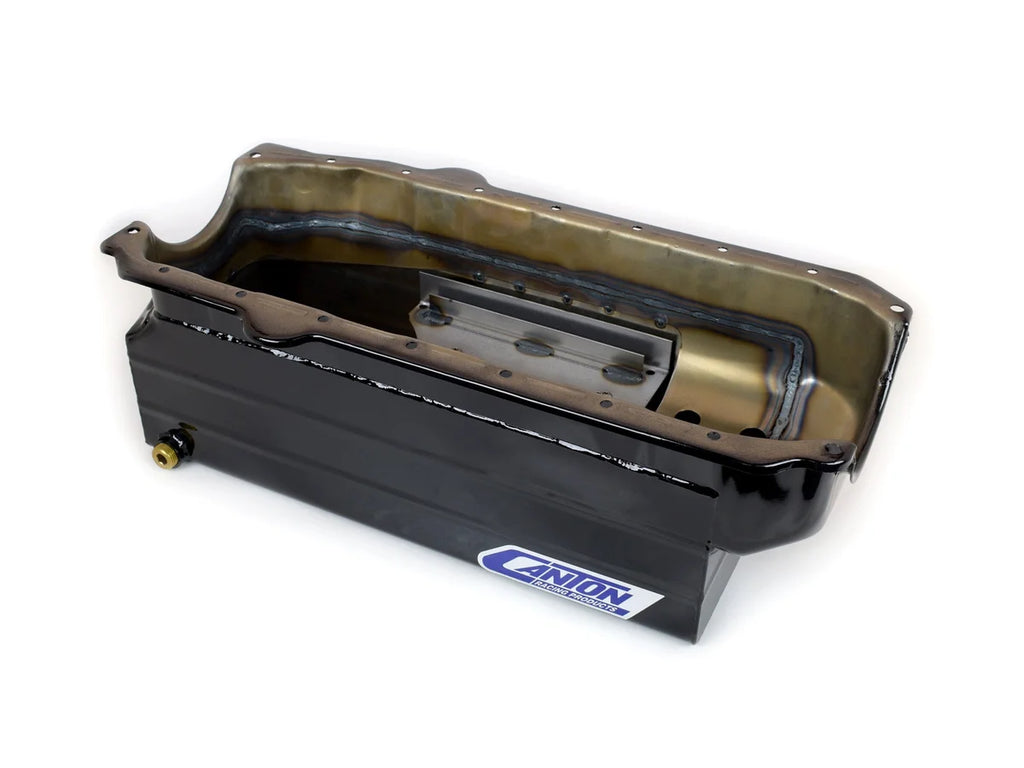 Canton Canton 18-100 Oil Pan Small Block Chevy Pre-1985 Full Length Sump Marine Oil Pan 18-100 - Main Product View