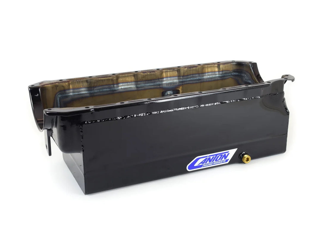 Canton Canton 18-300 Oil Pan For Big Block Chevy Mark 4 Full Length Sump Marine Oil Pan 18-300 - Installation View