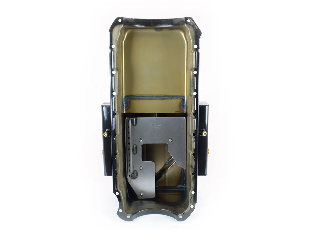 Canton Canton 18-360 Oil Pan For Big Block Chevy Mark 4 Marine 10 Qt Oil Pan Black 18-360 - Back View