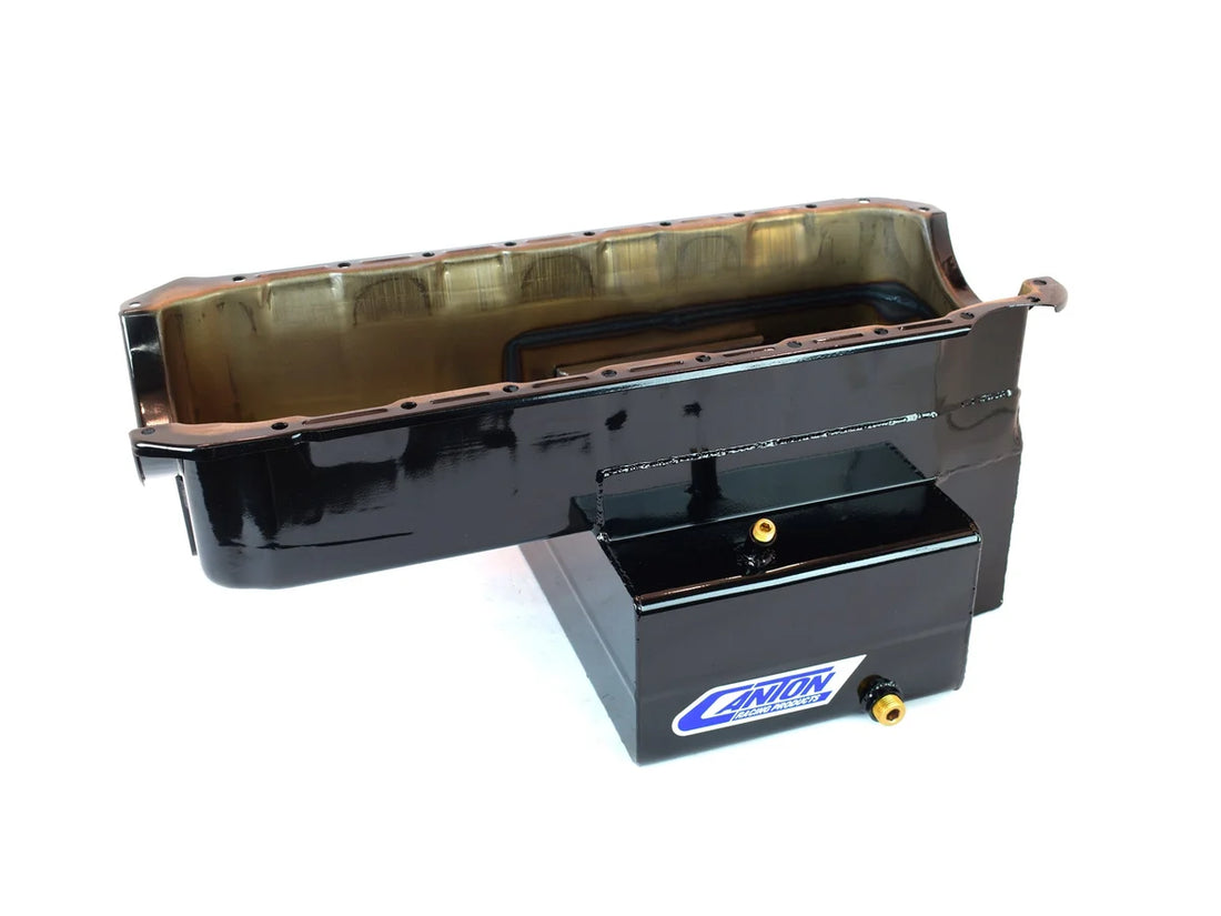 Canton Canton 18-370 Oil Pan For Big Block Chevy Mark 4 High Capacity 14Qt Marine Pan 18-370 - Back View
