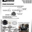 Load image into Gallery viewer, Canton Canton 22-550 Billet Aluminum Oil Input Adapter Sandwich Style Small Block Chevy 22-550 - Side View