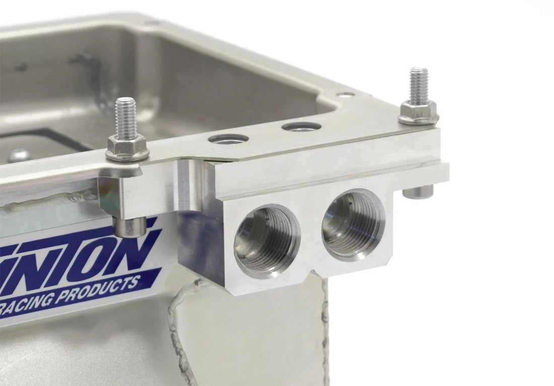 Canton Canton 22-632 Aluminum Remote Oil Filter Adapter 90 Deg For Canton Chevy LS Pans 22-632 - Side View