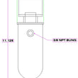 Load image into Gallery viewer, Canton Canton 23-030 Universal Aluminum Breather Tank 3/8" Side Port And Bottom Petcock 23-030 - Side View