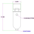 Load image into Gallery viewer, Canton Canton 23-031 Universal Aluminum Breather Tank Evac Systems Vent Tank 23-031 - Side View