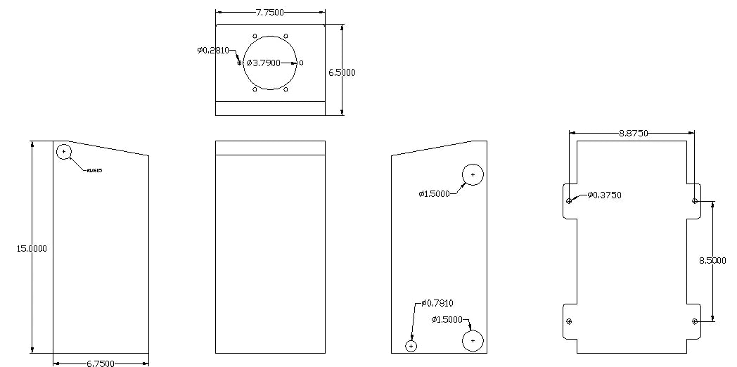 Canton Canton 23-110L Aluminum Universal Dry Sump Tank Left Fittings 23-110L - Additional View 6
