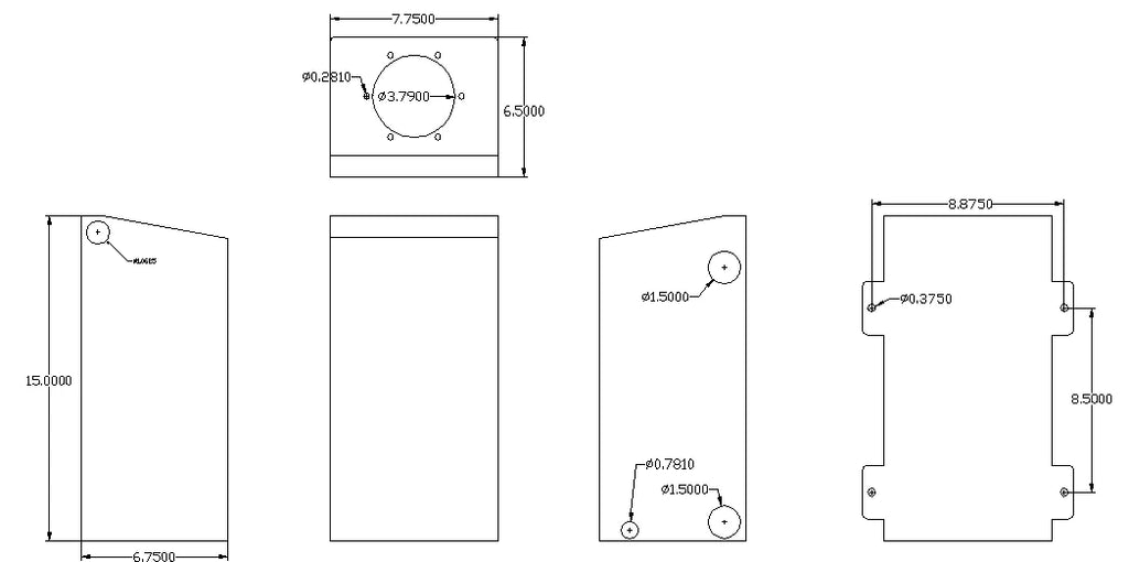 Canton Canton 23-110L Aluminum Universal Dry Sump Tank Left Fittings 23-110L - Additional View 6