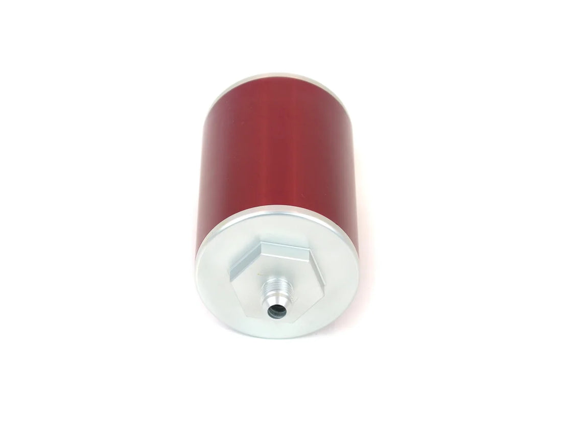 Canton Canton 25-904 CM Fuel Filter 4 Inch Inline With -6AN Ports 25-904 - Side View