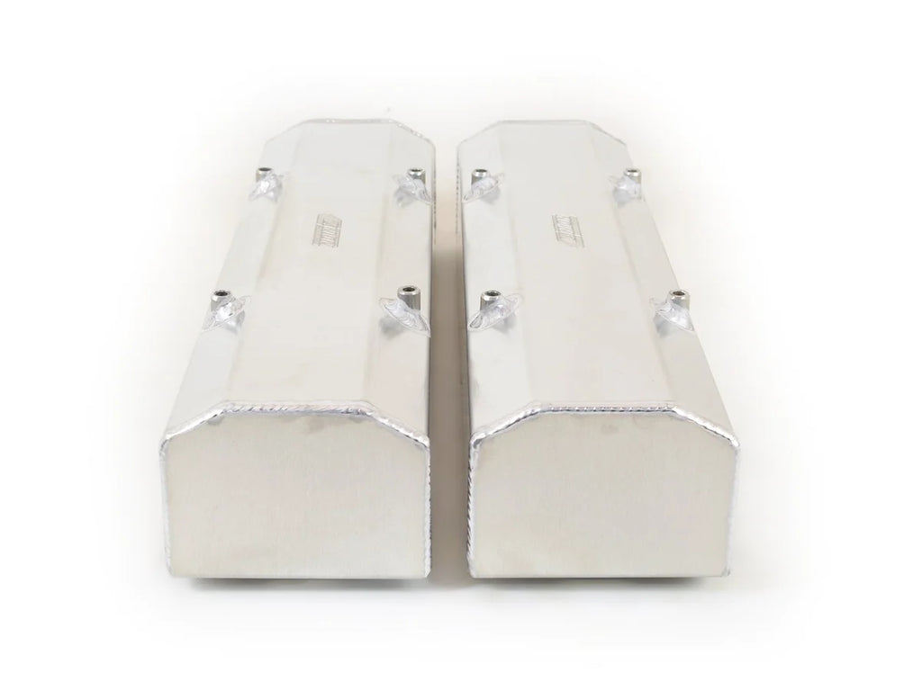 Canton Canton 65-200 Valve Covers For Small Block Chevy Fabricated Aluminum W/ Hardware 65-200 - Side View