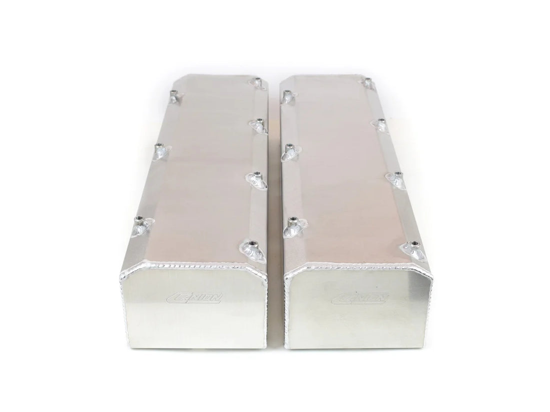 Canton Canton 65-385 Valve Covers Big Block Ford 429/460 Fab Aluminum With Hardware 65-385 - Side View