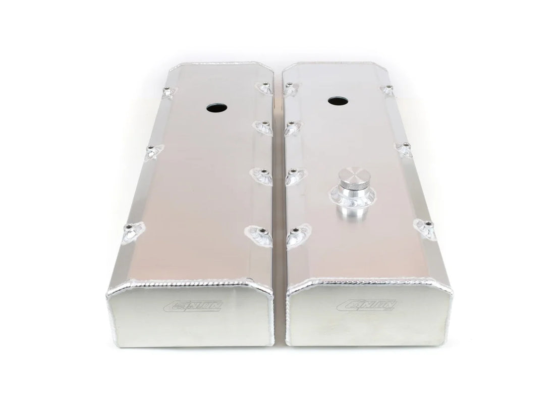 Canton Canton 65-401 Valve Covers For Big Block Chevy Fab Alum With Fill and PCV Ports 65-401 - Side View