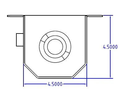 Canton Canton 80-200C Aluminum Expansion Fill Tank, Universal 1.75 Qt. Chamfered Style 80-200C - Installation View