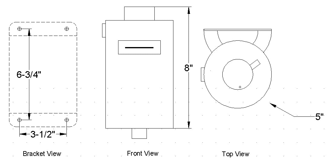 Canton Canton 80-200R Aluminum Expansion Fill Tank Universal 2.5 Qt. Round Style 80-200R - Additional View 5