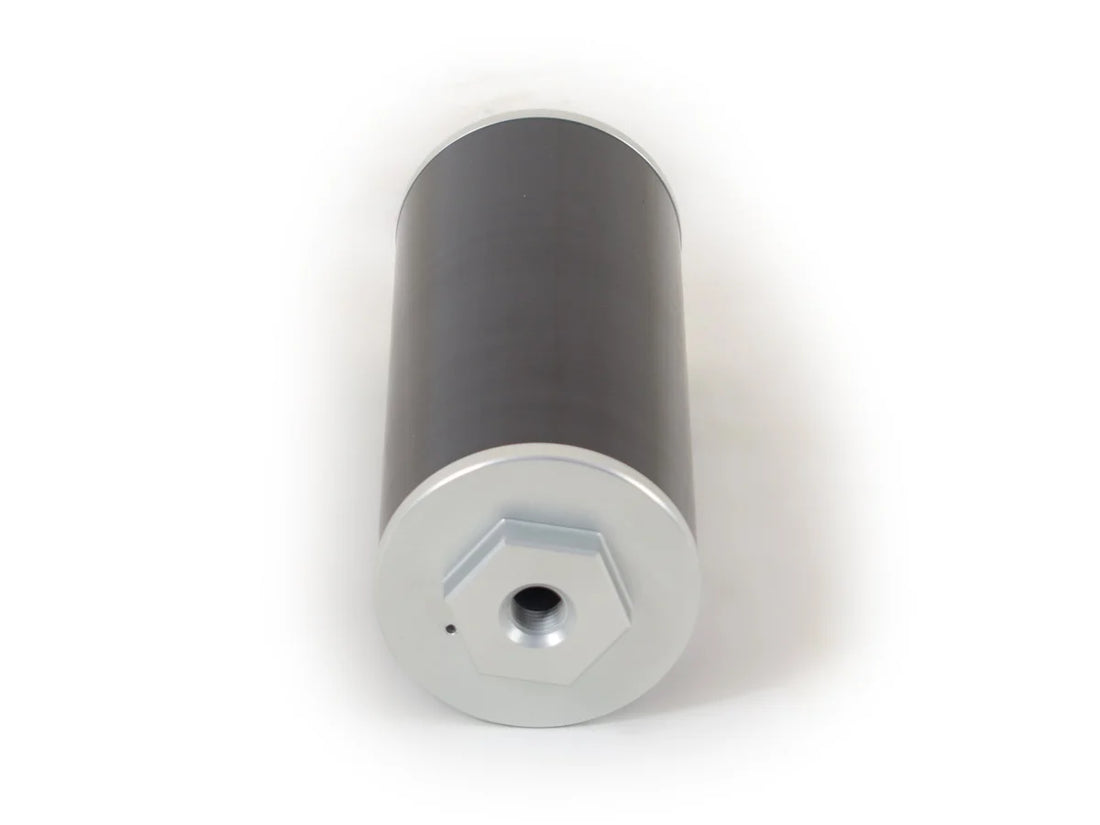 Canton Canton 80-250 Aluminum Overflow Catch Tank Billet Aluminum Black Finish 80-250 - Side View