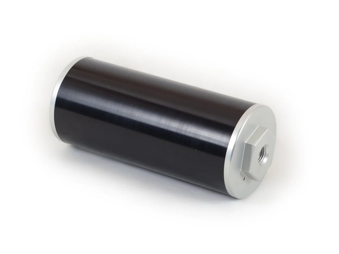 Canton Canton 80-250 Aluminum Overflow Catch Tank Billet Aluminum Black Finish 80-250 - Back View