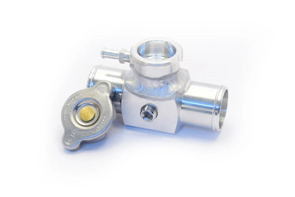 Canton Canton 81-306 Aluminum Inline Coolant Acc Tube 1.5 Inch Hose Mini Fill Neck 81-306 - Side View
