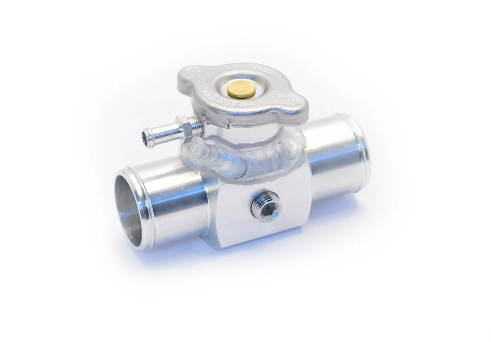 Canton Canton 81-306 Aluminum Inline Coolant Acc Tube 1.5 Inch Hose Mini Fill Neck 81-306 - Back View