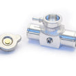 Load image into Gallery viewer, Canton Canton 81-306 Aluminum Inline Coolant Acc Tube 1.5 Inch Hose Mini Fill Neck 81-306 - Installation View