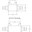 Load image into Gallery viewer, Canton Canton 82-140 Aluminum Tube Heat Exchanger 3 Inch Diameter 4 Inch Long 82-140 - Additional View 6