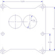 Load image into Gallery viewer, Canton Canton 85-065 Phenolic Carburetor Adapter For Holley 2BBL And Holley 4BBL 1 Inch 85-065 - Side View