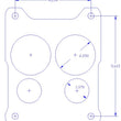 Load image into Gallery viewer, Canton Canton 85-250 Phenolic Carburetor Spacer For Q-Jet 4 Hole 1 Inch 85-250 - Side View