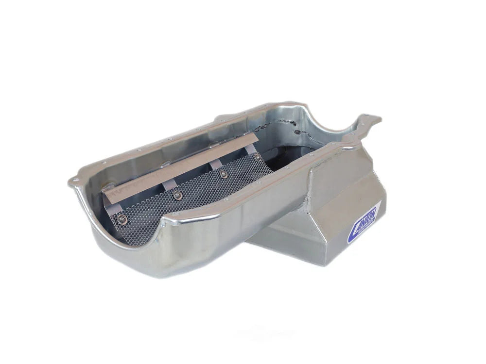 Canton Canton Oil Pan Deep T Sump Drag Race Pan 13-120 fits Pre-1980 Chevy Small Block - Back View