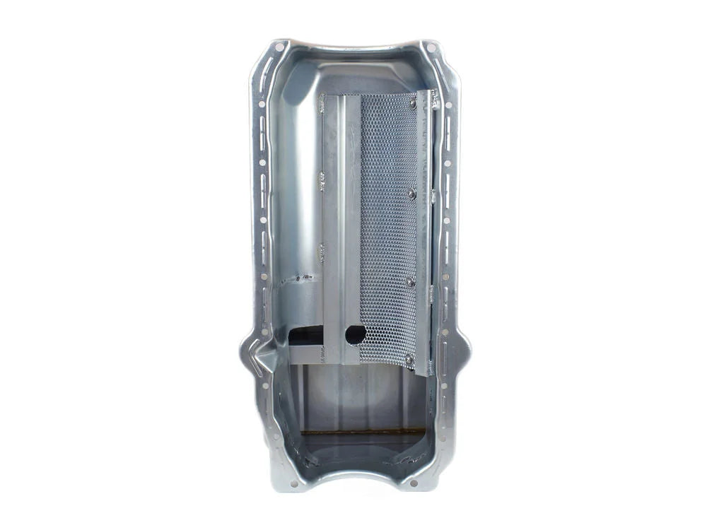 Canton Canton Oil Pan Deep T Sump Drag Race Pan 13-120 fits Pre-1980 Chevy Small Block - Installation View