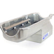Load image into Gallery viewer, Canton Canton Oil Pan Drag Race W/ Right Hand Dipstick 13-080M fits 1980-1985 Chevy Small Block - Installation View
