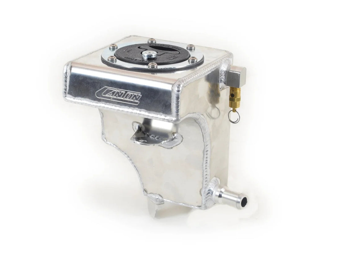 Canton Mustang GT500 Supercharger Tank With Fuel Style Cap 11-14 80-246GT - Back View