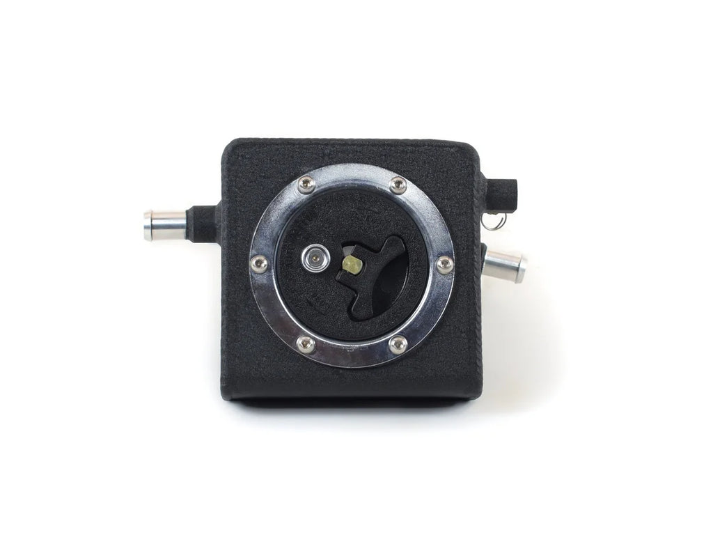 Canton Mustang GT500 Supercharger Tank With Fuel Style Cap 11-14 Black Powder Coat 80-246GTBLK - Installation View