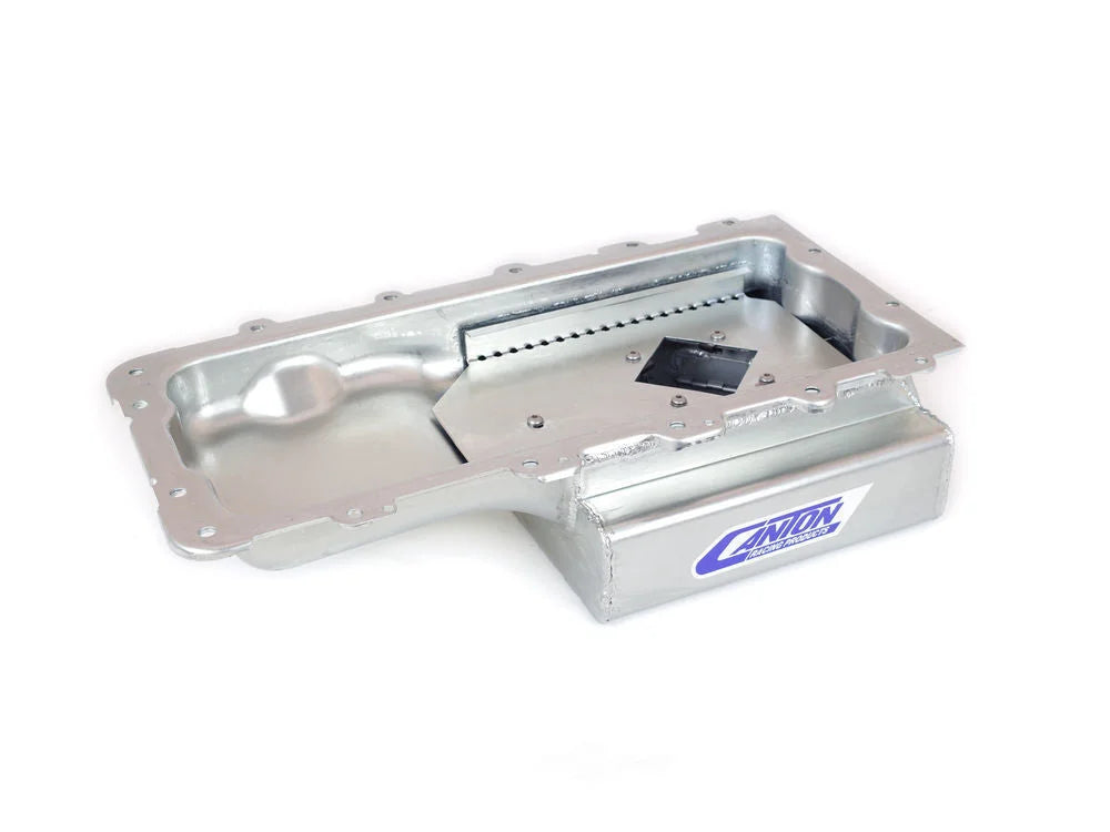 Canton Oil Pan 15-794 Kit Car Road Race Shallow T Sump Pan fits Ford 4.6L 5.4L - Side View