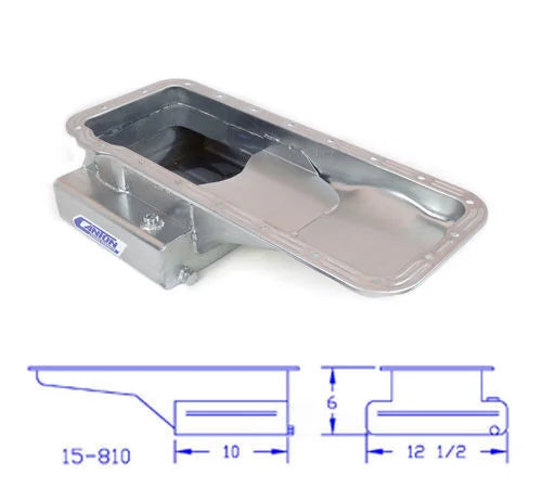Canton Oil Pan 15-810 High Capacity Front T Sump Street Pan fits 1965-1991 Ford / Lincoln / Mercury - Additional View 5
