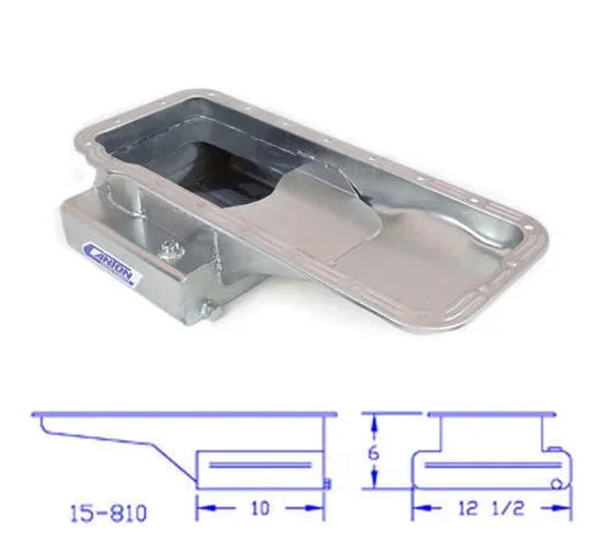 Canton Oil Pan 15-810 High Capacity Front T Sump Street Pan fits 1965-1991 Ford / Lincoln / Mercury - Additional View 5