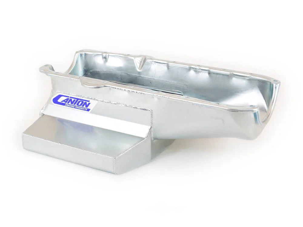 Canton Oil Pan Shallow Circle Track 12" Long Sump 11-120 fits Chevrolet Small Block - Main Product View