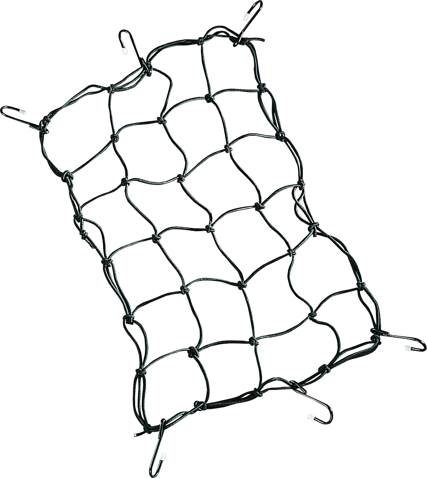 Cargo Net - 12" x 17" - 6 Hook - Black DragSpecialties 10-6101B-HC4 - Main Product View