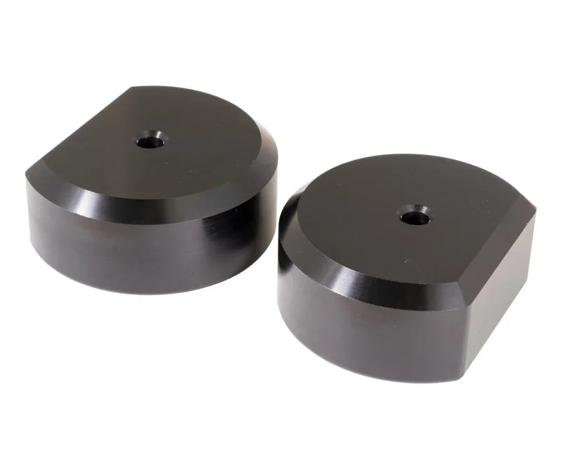 Carli 17-23 Ford F250/350 4x4 Front Bumpstop Drop - 2.5in Lift - Side View