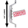 Load image into Gallery viewer, Carr 10" Grab Handle; Bolt-On; Cast Aluminum; XM3 Polished; Single - Side View