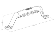 Load image into Gallery viewer, Carr 10" Grab Handle; Bolt-On; Cast Aluminum; XM3 Polished; Single - Installation View