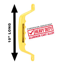 Load image into Gallery viewer, Carr 10" Grab Handle; Bolt On; Cast Aluminum; XP7 Safety Yellow; Single 200037 - Side View