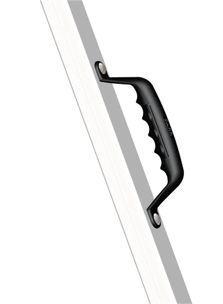 Carr 20" Grab Handle; Bolt On; Cast Aluminum; XP3 Black Powder Coat; Single 200041 - Mounting View