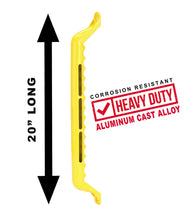 Load image into Gallery viewer, Carr 20" Grab Handle; Bolt On; Cast Aluminum; XP7 Safety Yellow; Single 200047 - Side View