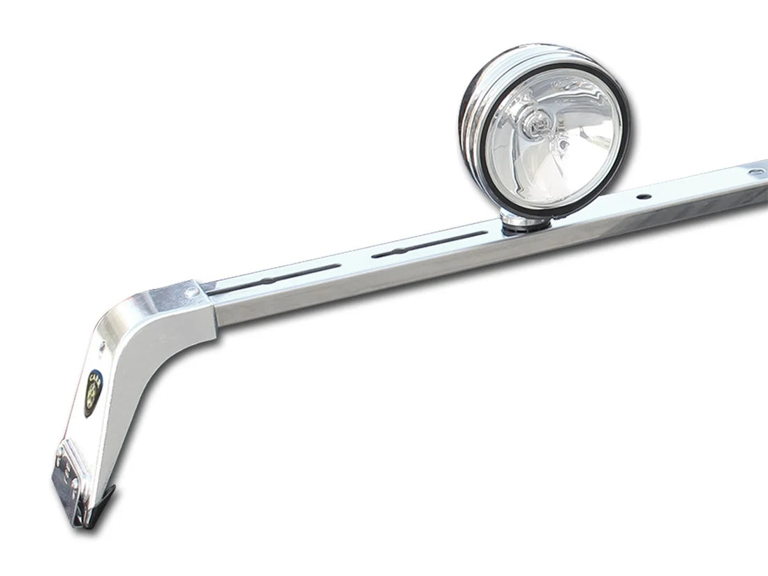Carr Deluxe Light Bar; XM3 Polished 210342 - Side View