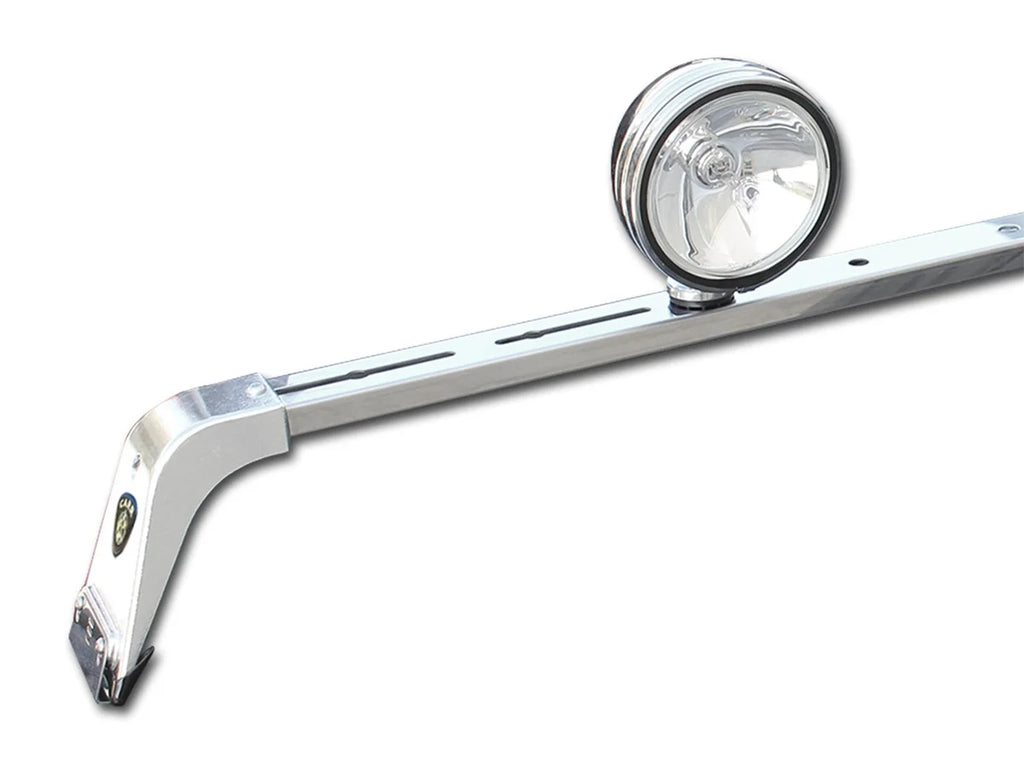 Carr Deluxe Light Bar; XM3 Polished 210342 - Side View
