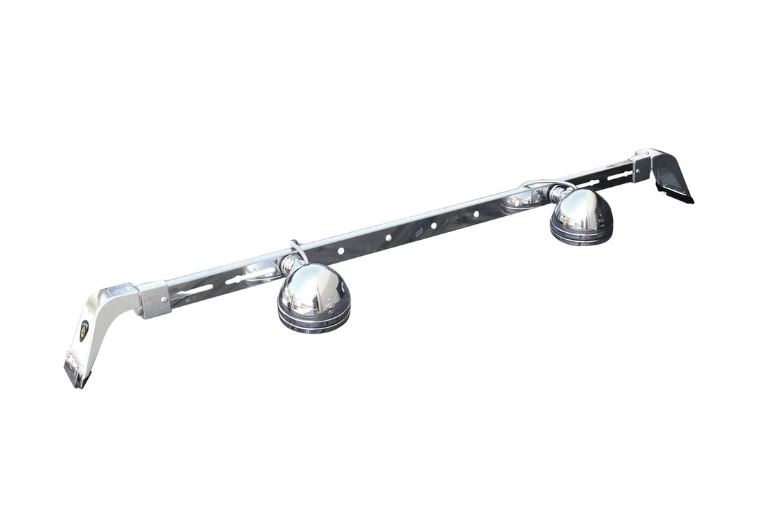 Carr Deluxe Rota Light Bar; XM3 Polished 210872 - Detail View