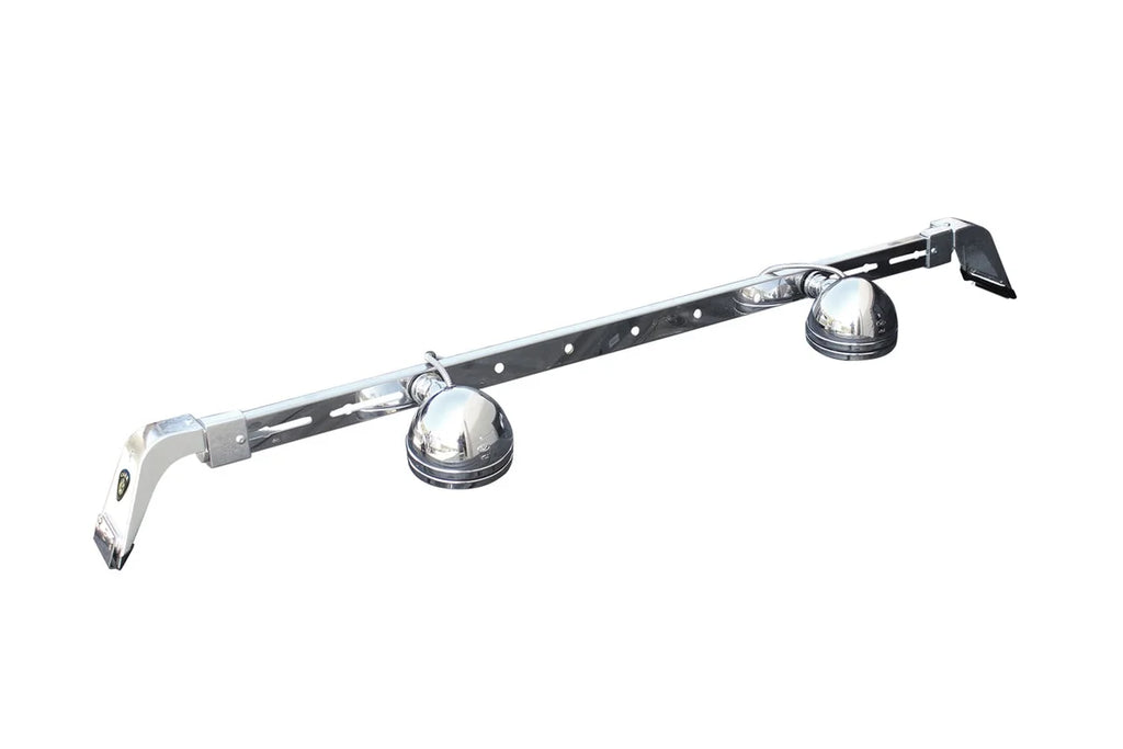 Carr Deluxe Rota Light Bar; XM3 Polished 210872 - Detail View