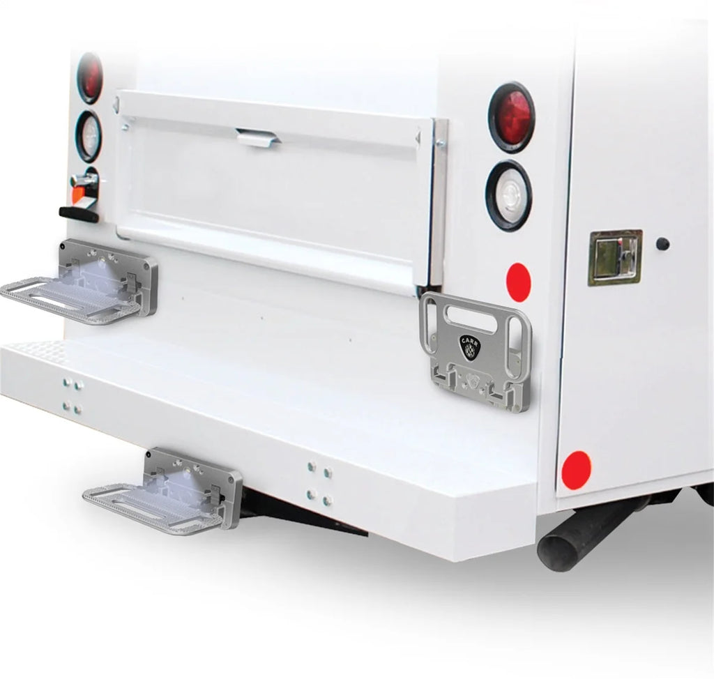 Carr HD Mega Step; Flat Mount; Non LED Step Surface; XM3 Polished; Single 194002 - Back View