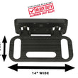 Load image into Gallery viewer, Carr HD Mega Step; Hitch Mount; LED Step Surface; XP3 Black; Single - Side View