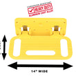 Load image into Gallery viewer, Carr HD Mega Step; Hitch Mount; LED Step Surface; XP7 Safety Yellow; Single - Side View