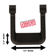 Load image into Gallery viewer, Carr HOOP II; Assist / Side Step; XP3 Black Powder Coat; Single - Side View