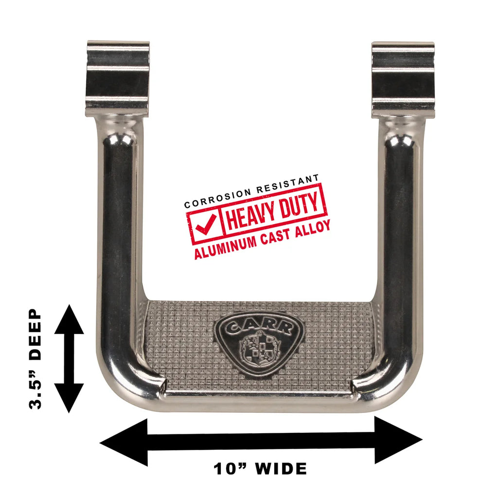 Carr HOOP II; Assist/Side Step; XM3 Polished; Pair 105772 - Side View